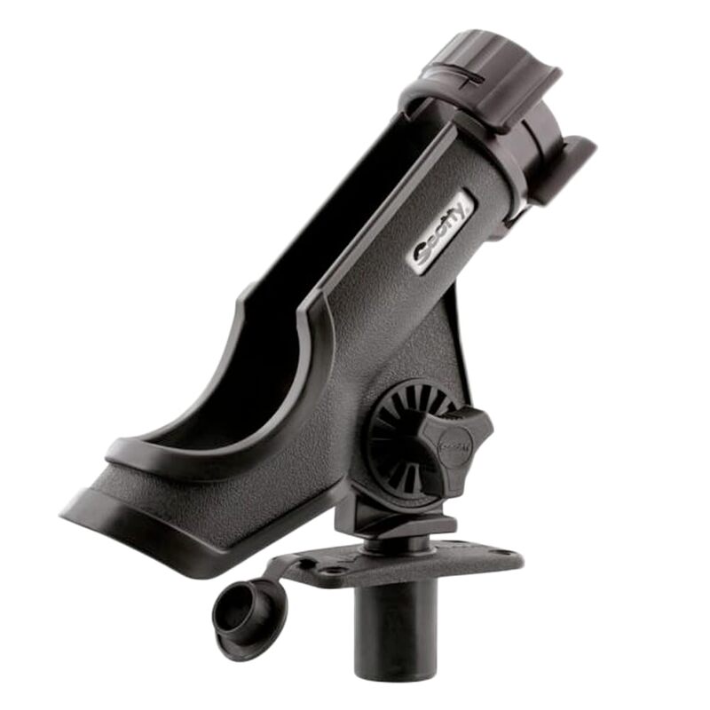Scotty #231-BK Powerlock Black Rod Holder with #244 Flush Deck Mount