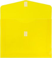 JAM PAPER Plastic Booklet Expansion Envelopes with Hook & Loop Closure - Letter
