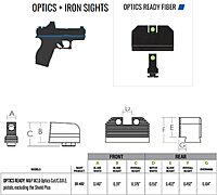 NIGHT FISION Optic-Height Fiber Optic Night Sight Set for Smith & Wesson M&P 2.0