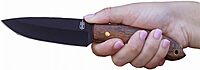 BucknBear Custom Handmade Fixed Blade Tactical Hunting Knife (Burl Wood Handle)