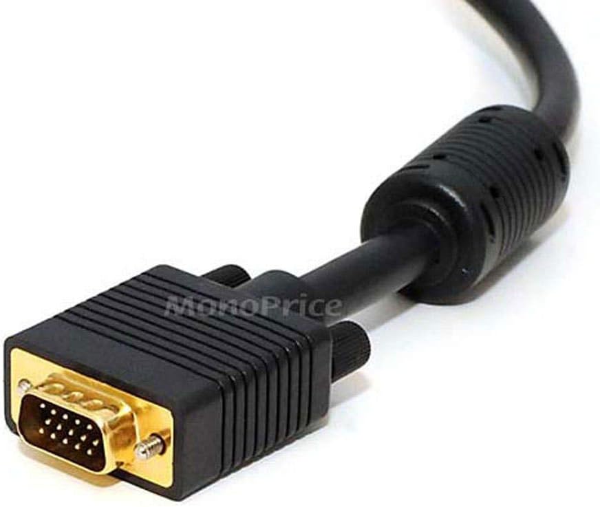 Monoprice Super VGA M/M CL2 Rated Cable w/ Ferrites (Gold Plated)