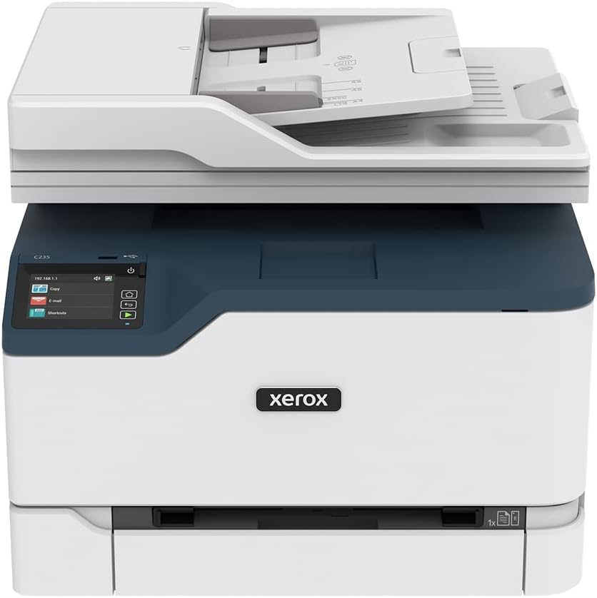 Xerox C235DNI Color All-In-One, Laser, Wireless, ADF, Letter, Print, Scan, Copy, Fax, Energy Star Certified