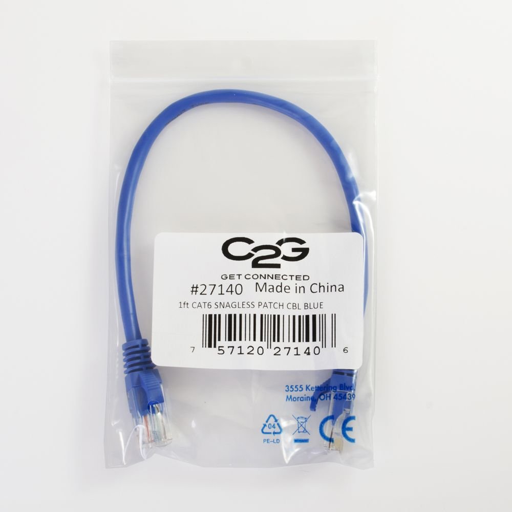 C2G Cat6 Snagless Ethernet Patch Cable