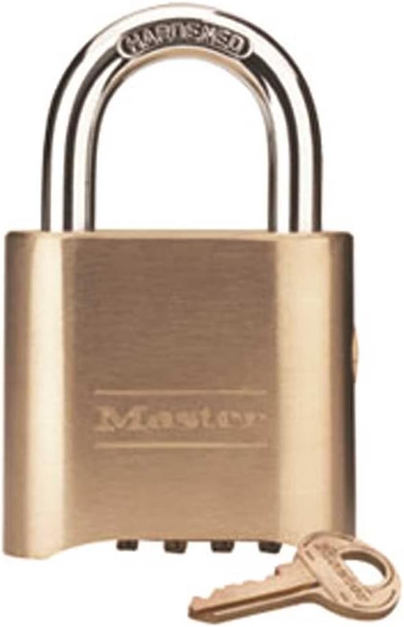 Master Lock - 176-P416 Brass Combination Padlock (Keys Sold Separately)