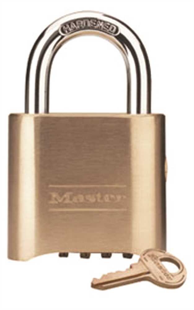 Master Lock - 176-P416 Brass Combination Padlock (Keys Sold Separately)