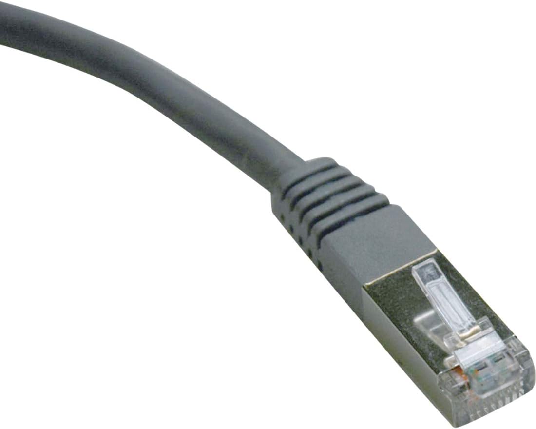 Eaton Tripp Lite Series Cat6 Gigabit Molded Shielded (FTP) Ethernet Cable (RJ45 M/M), PoE, Gray, 25 ft. (7.62 m) - N125025GY