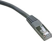 Eaton Tripp Lite Series Cat6 Gigabit Molded Shielded (FTP) Ethernet Cable (RJ45 M/M), PoE, Gray, 25 ft. (7.62 m) - N125025GY