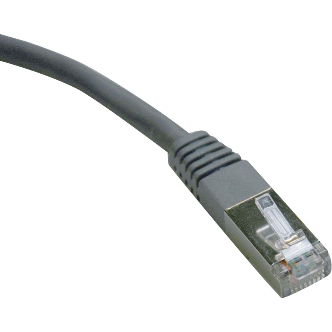 Eaton Tripp Lite Series Cat6 Gigabit Molded Shielded (FTP) Ethernet Cable (RJ45 M/M), PoE, Gray, 25 ft. (7.62 m) - N125025GY