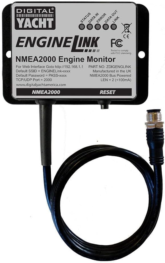 Digital Yacht Engine Link NMEA 2000 Engine Monitor, Black