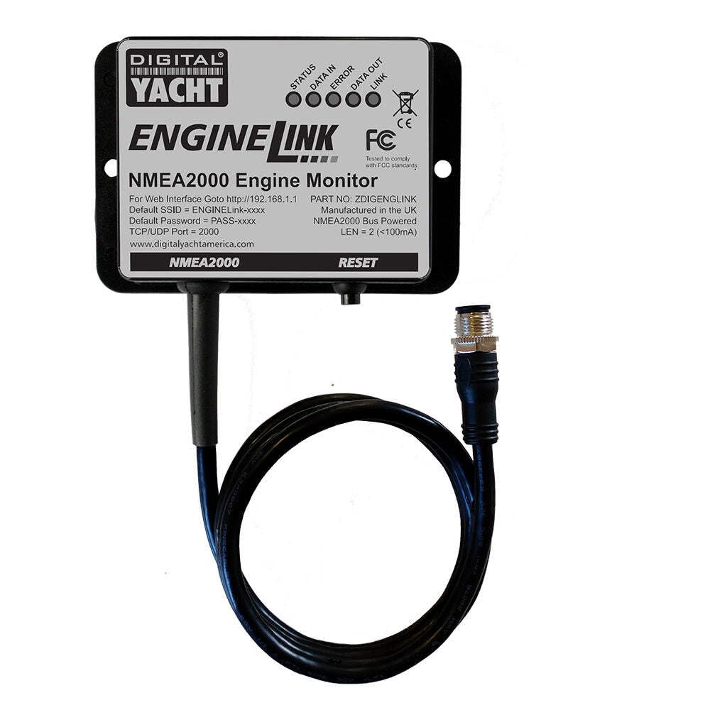 Digital Yacht Engine Link NMEA 2000 Engine Monitor, Black