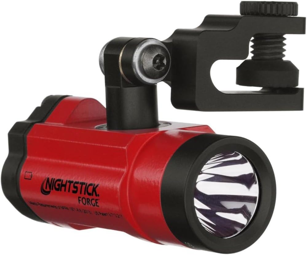 Nightstick XPP-5465R Forge™ Intrinsically Safe Helmet-Mounted Multi-Function Flashlight, Red