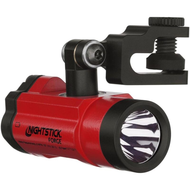 Nightstick XPP-5465R Forge™ Intrinsically Safe Helmet-Mounted Multi-Function Flashlight, Red