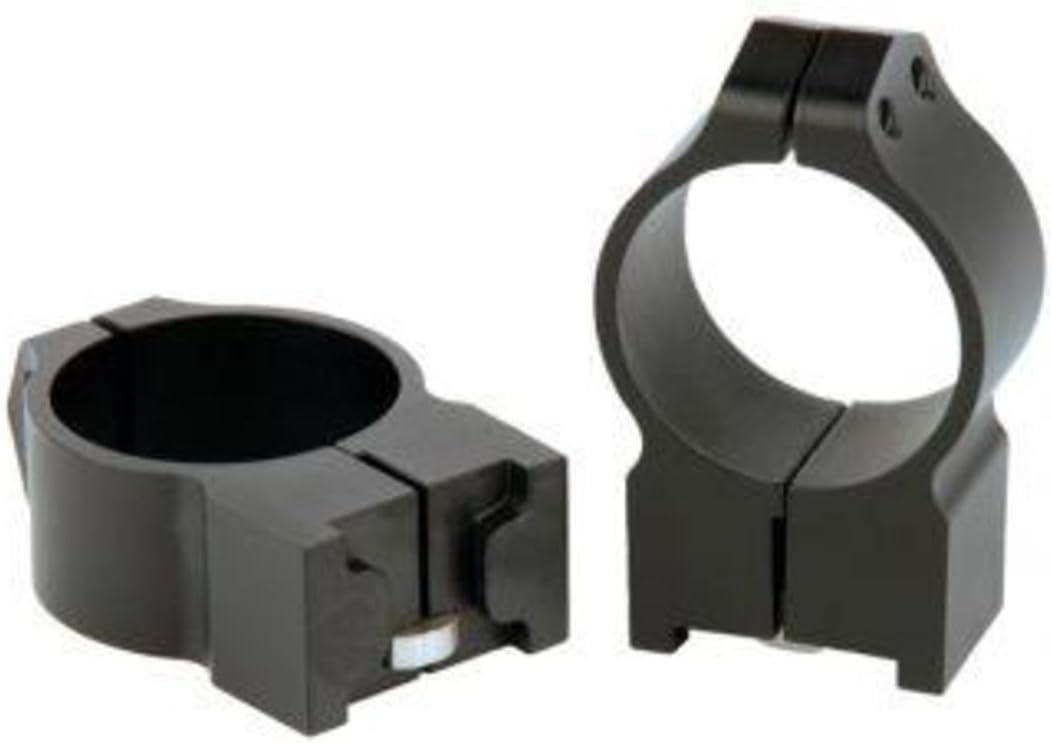 Warne 14R7M Ruger M77 Permanently Attached Scope Rings, Solid Steel, Vertically Split, 30 mm, Med Matte