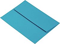JAM Paper Blue Booklet Invitation Envelopes, Recycled, Gummed Seal