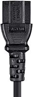 Monoprice Power Cord - NEMA 5-15P to IEC 60320 C13, 18AWG, 10A/1250W, 125V, 3-Prong