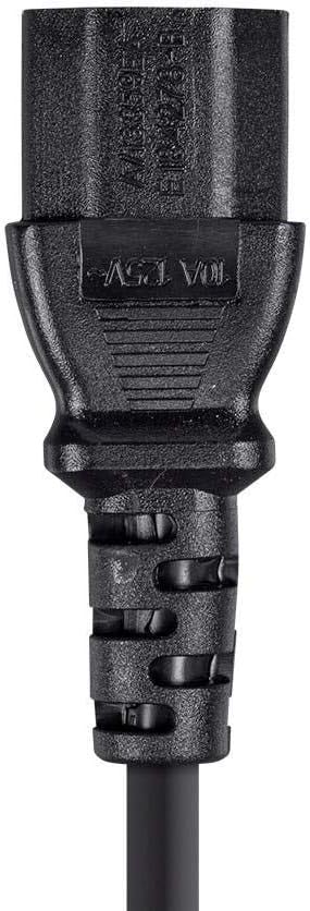 Monoprice Power Cord Cable NEMA 5-15P to IEC C13 - Black