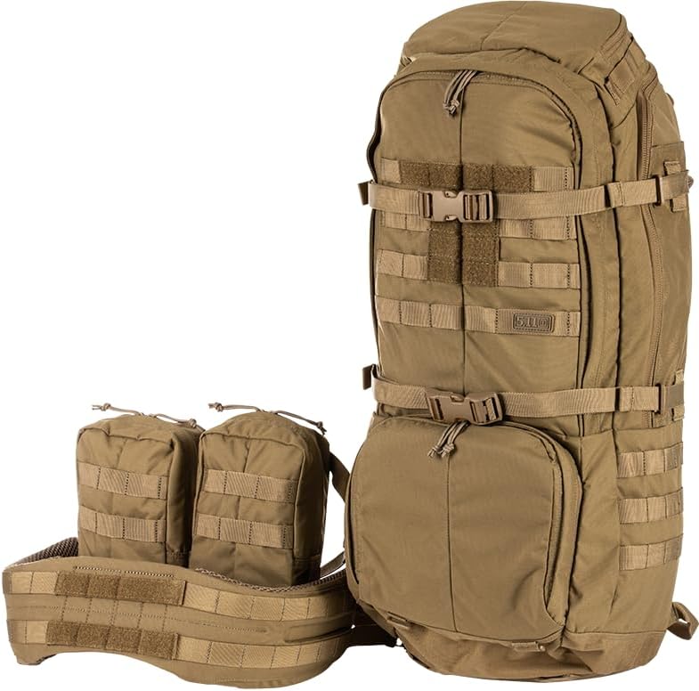 5.11 Tactical Unisex Rush 100 Backpack, 60L Convertible (Style 56555ABR)
