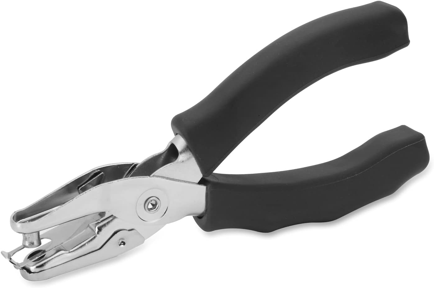 Sparco Handheld Slot Punch With Cushioned Grip, 6 mm, Silver/Black