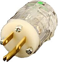 Leviton 15 Amp, 125 Volt, NEMA 5-15P, 2P, 3W, Hospital Grade, Plug, Straight Blade, Grounding, Power Indication, 8215-PLC