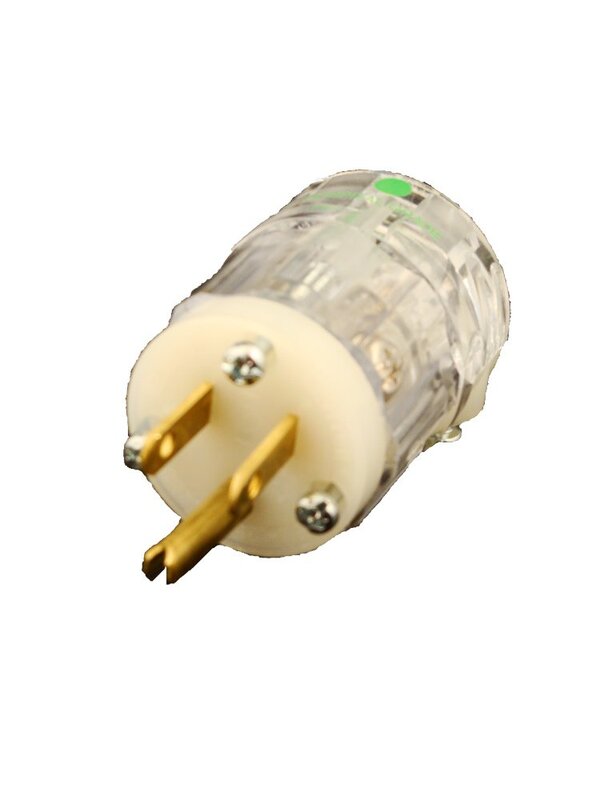 Leviton 15 Amp, 125 Volt, NEMA 5-15P, 2P, 3W, Hospital Grade, Plug, Straight Blade, Grounding, Power Indication, 8215-PLC