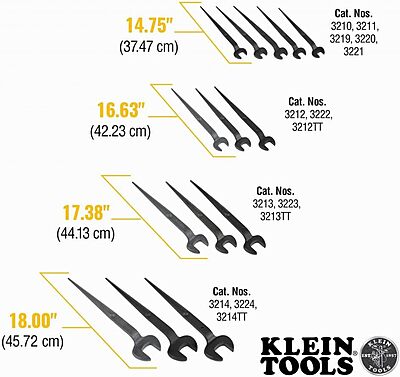 Spud Wrench 7/8-Inch Bolt for Heavy Nut Klein Tools 3213 1-7/16-Inch