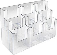 AZAR DISPLAYS Acrylic Brochure Holders, Clear