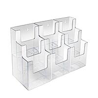 AZAR DISPLAYS Acrylic Brochure Holders, Clear