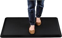 AFS-TEX System 3000 | Anti Fatigue Comfort Mat for Kitchen, Home, Office, Standing Desk | Large Anti Fatigue Mat with Soft Cover | Black | 20” x 39”