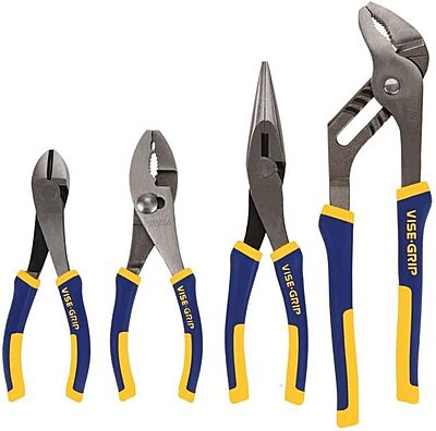 IRWIN VISE-GRIP Pliers Set, 4-Piece (2078707), Blue Regular Pliers
