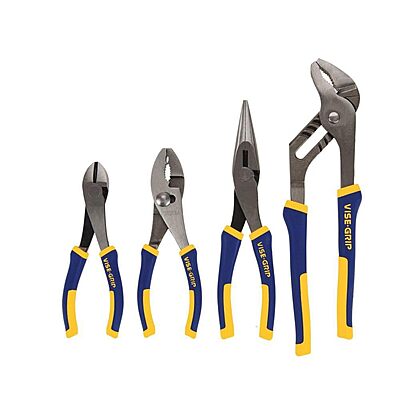 IRWIN VISE-GRIP Pliers Set, 4-Piece (2078707), Blue Regular Pliers