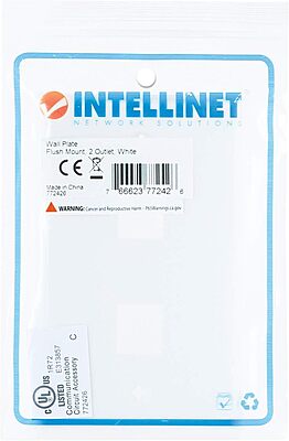 INTELLINET 2-Outlet Keystone Wall Plate