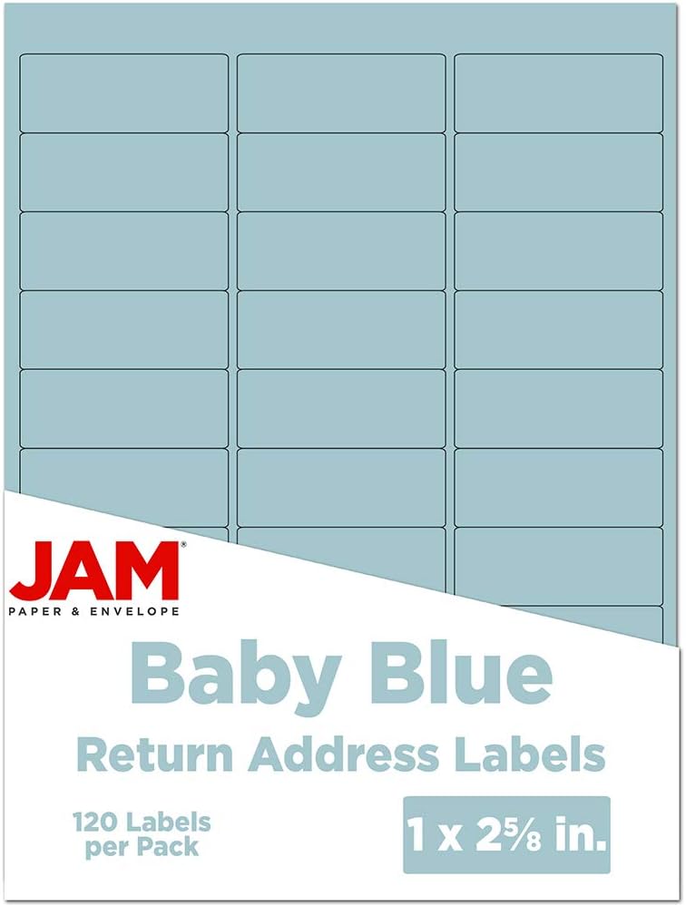 JAM PAPER Mailing Address Labels - Self-Adhesive Rectangular