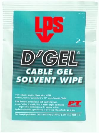 LPS D'Gel Solvent Degreaser Wipes, Orange - 144 per Case