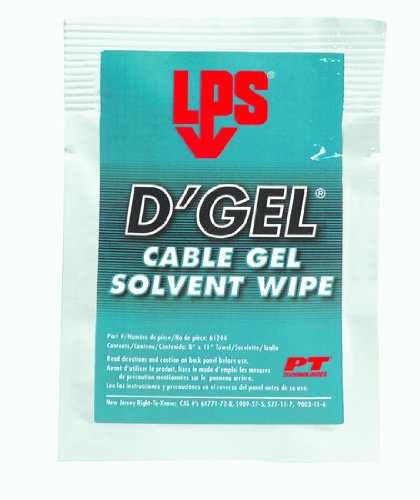 LPS D'Gel Solvent Degreaser Wipes, Orange - 144 per Case