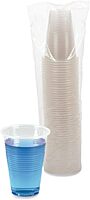 Boardwalk TRANSCUP16CT Translucent Plastic Cold Cups, 16oz, 50/Bag, 20 Bags/Carton