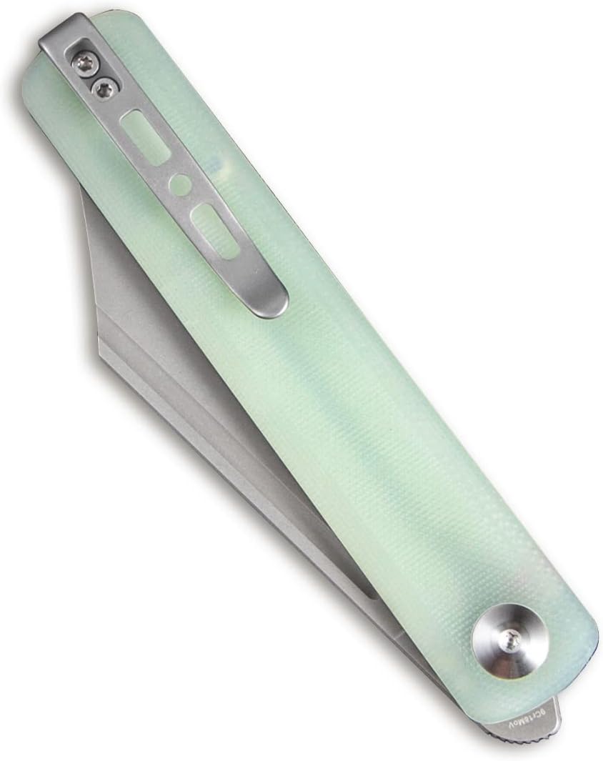 SENCUT Bronte Folding Pocket Knife with Front Flipper, 3.38 Inch 9Cr18MoV Reverse Tanto Blade