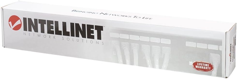 INTELLINET Cat6 UTP Patch Panel - Installer Grade Gold Contacts - Black