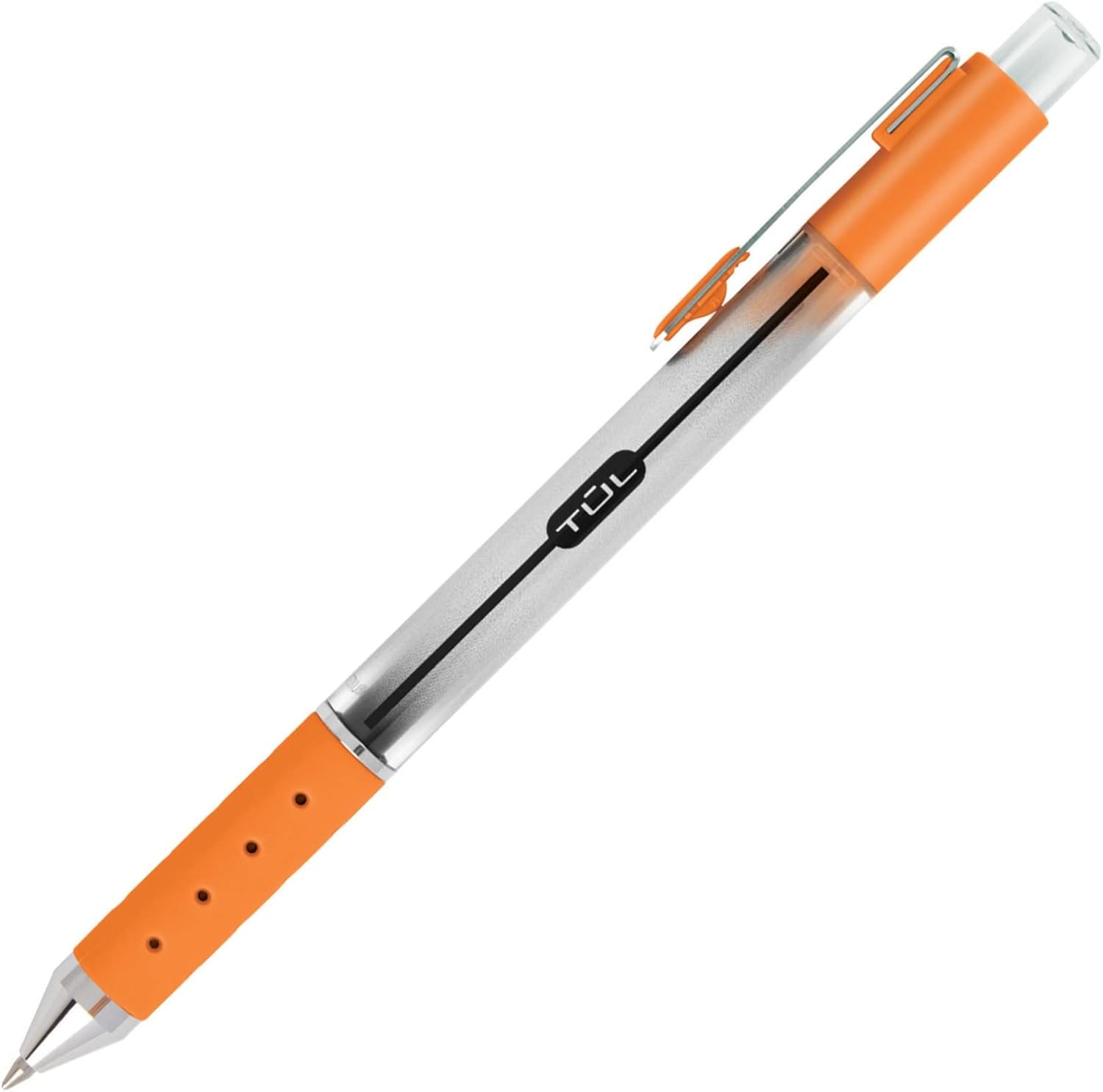 TUL GL Series Retractable Gel Pens, Medium Point, 0.7 mm, Silver Barrel, Assorted Standard & Bright Ink Colors