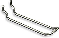 AZAR DISPLAYS Galvanized Metal Safety Loop Hooks