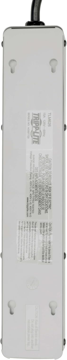 TRIPP LITE TLM626 6-Outlet Right-Angle Surge Protector Power Strip