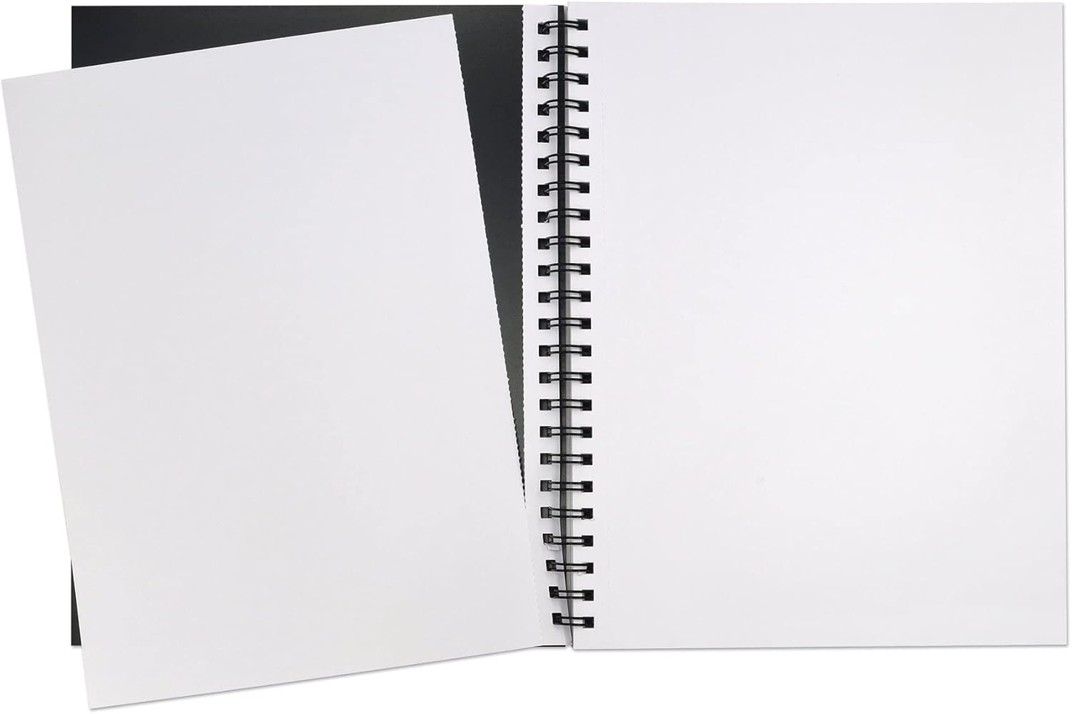 UCREATE Poly Cover Sketch Book, Heavyweight, 12" x 9", 75 Sheets, Pack of 3, Black, White