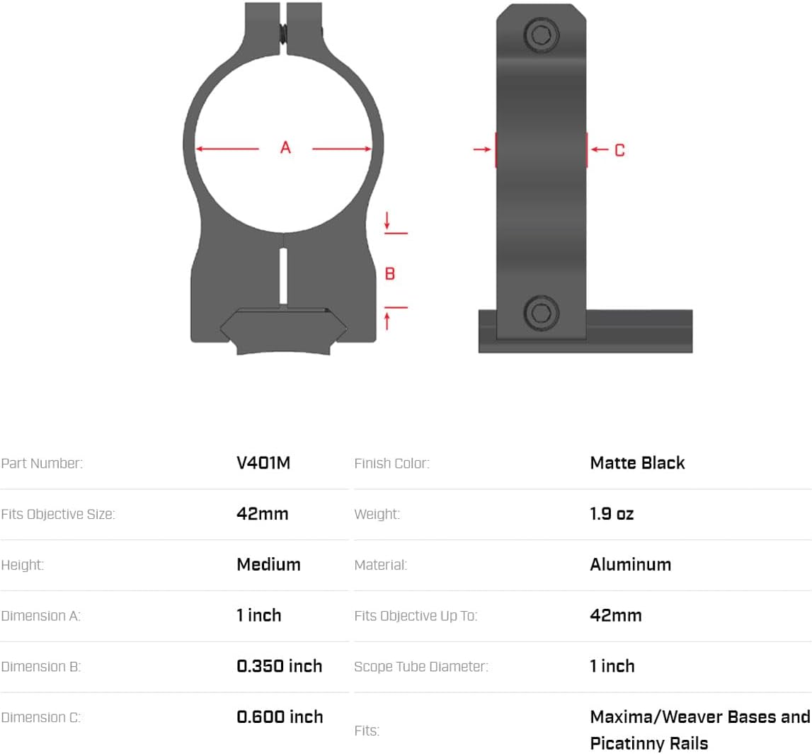 WARNE Vapor Scope Rings