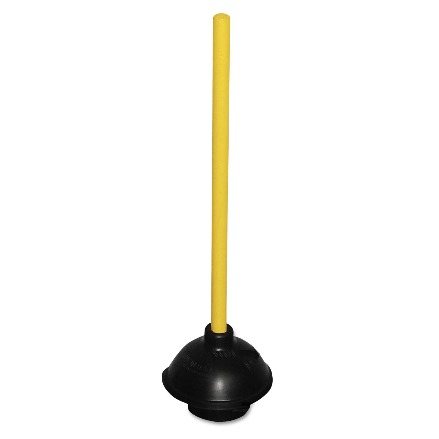 Impact 20 in Wood Handle Plunger — 6 in Rubber Head, Black, 1 EA