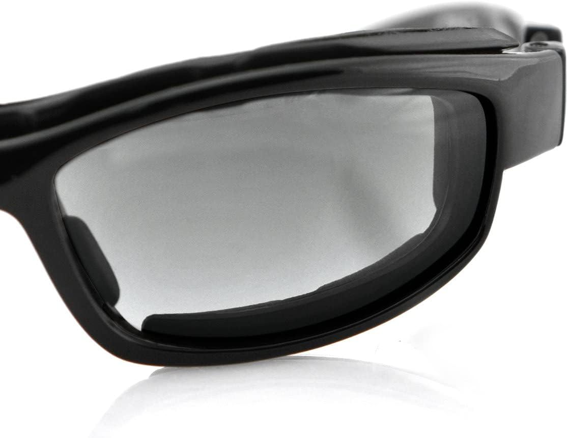 Bobster ® Road Hog 2, Gloss Black Frame, Dual Grade Reflective, Smoked, Amber, & Clear Lens