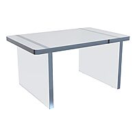 Azar Displays Deluxe Acrylic Monitor Riser Display, Clear