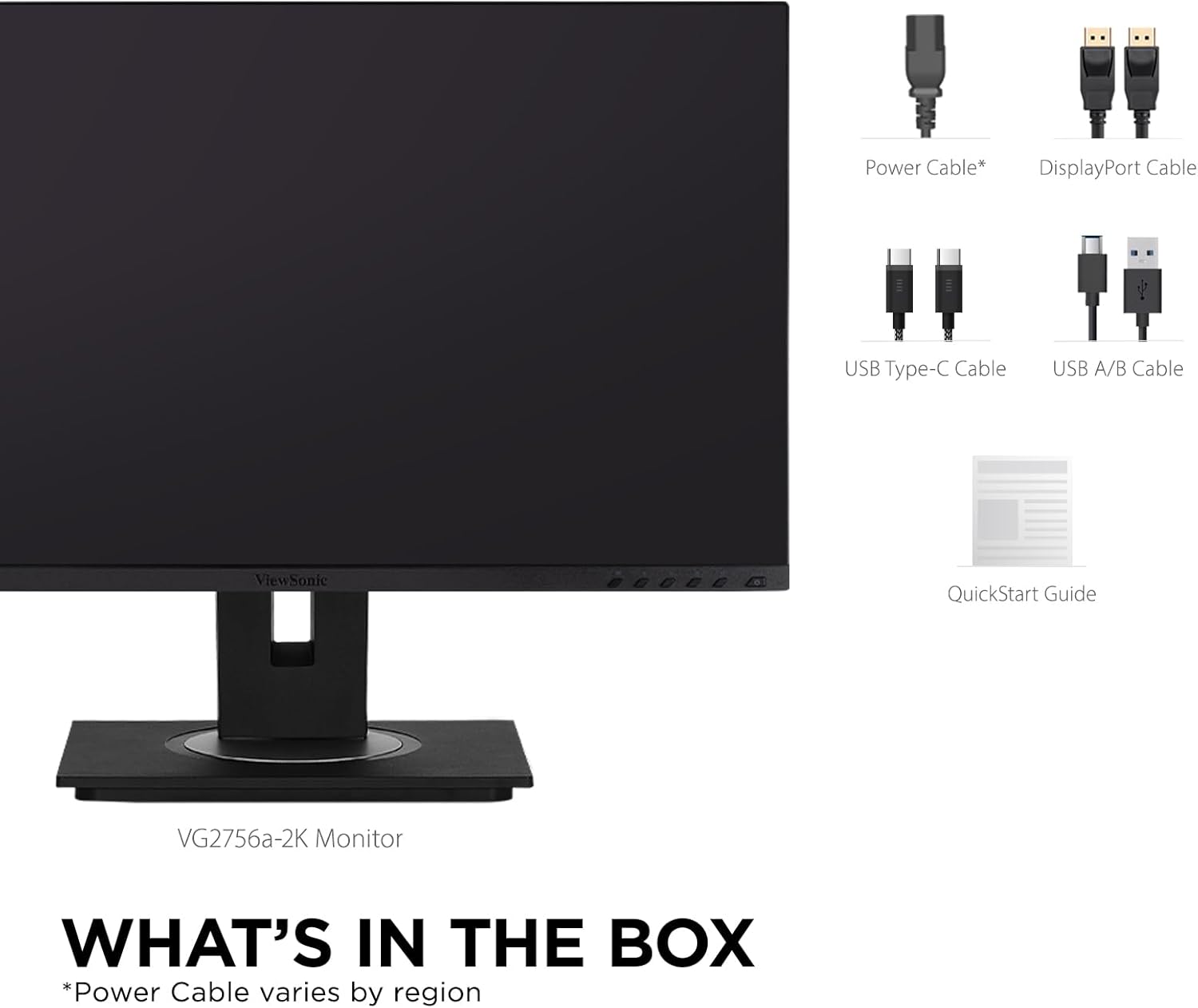 VIEWSONIC Docking Monitor with USB-C, Ethernet and Ergonomic Stand