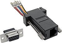 Tripp Lite DB9 to RJ45 Modular Serial Adapter - RS-232/RS-422/RS-485 - Black
