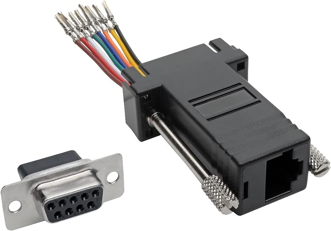 Tripp Lite DB9 to RJ45 Modular Serial Adapter - RS-232/RS-422/RS-485 - Black