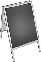 Azar Displays Slide-In Two-Sided A-Frame Sign Holder