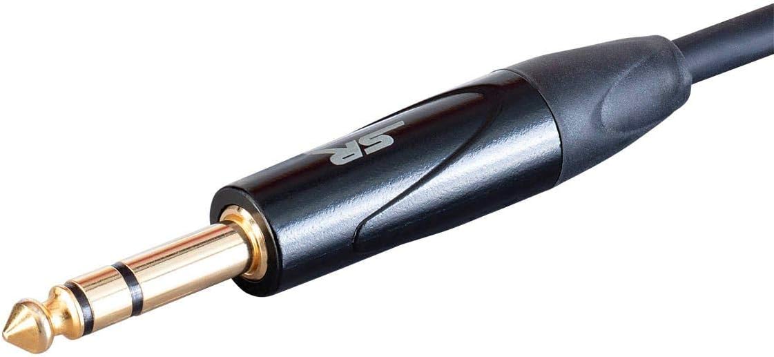 STAGE RIGHT BY MONOPRICE ON TOUR CABLES - 1/4IN TRS MALE CONNECTOR TO 1/8IN TRS 6 Feet